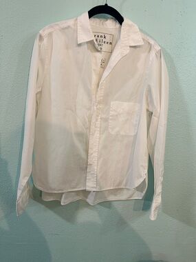 Frank & Eileen White Button Down Shirt Small Made in USA